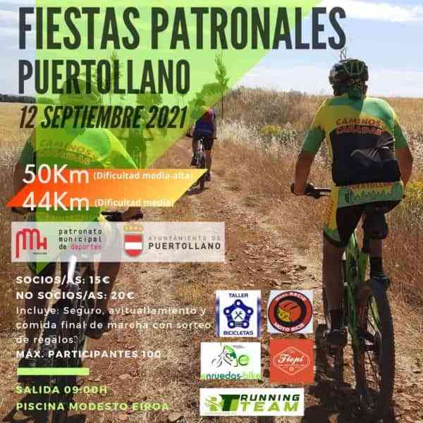 Marcha BTT este domingo 12 de septiembre con motivo de las fiestas patronales de Puertollano