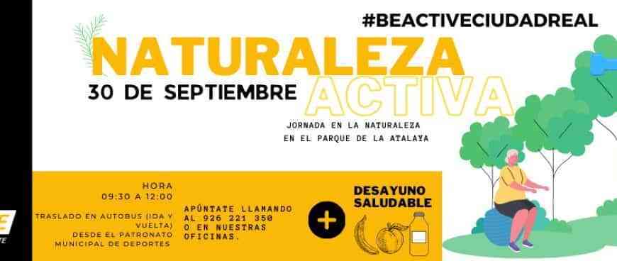 Jornada Naturaleza Activa para adultos mayores mañana en la Atalaya en Ciudad Real