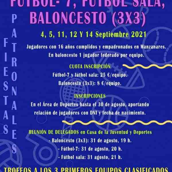 Deporte amateur regresa a Manzanares en celebración de las fiestas patronales