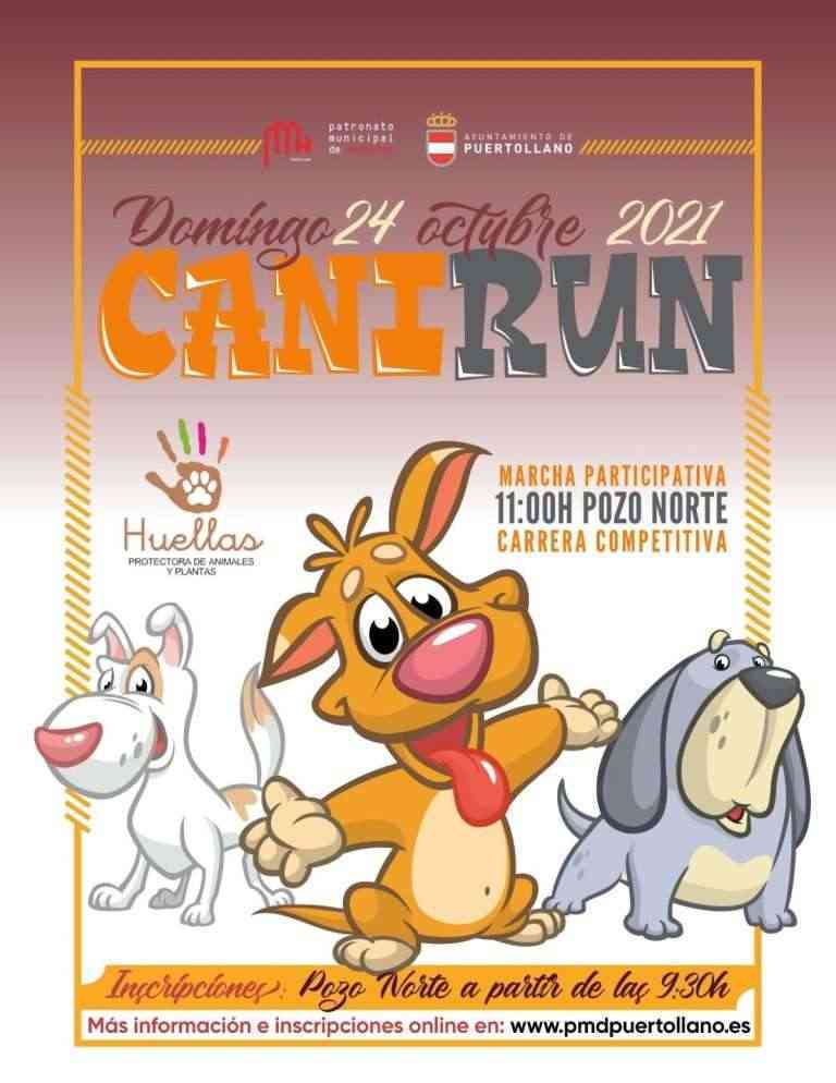 Carrera y marcha Canirun el 24 de octubre en el parque del Pozo Norte de Puertollano