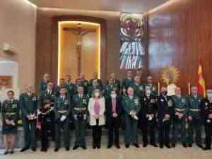 La Guardia Civil de Puertollano celebró misa por el día de la Fiesta Nacional y de su patrona, la Virgen del Pilar