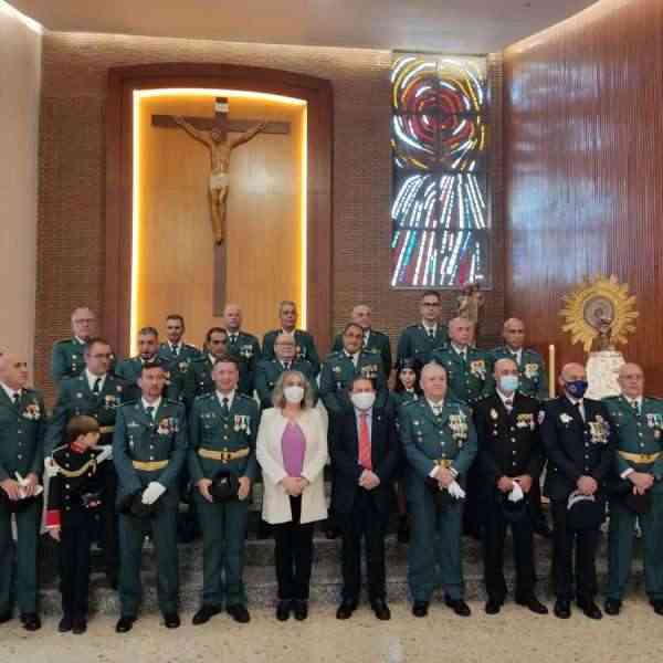 La Guardia Civil de Puertollano celebró misa por el día de la Fiesta Nacional y de su patrona, la Virgen del Pilar