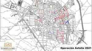 37 calles de Tomelloso incluidas en la Operación Asfalto 2021 con una inversión de un millón de euros