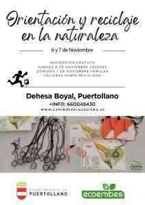 Orientación y reciclaje en la Naturaleza para jóvenes y familias de Puertollano el 6 y 7 de noviembre