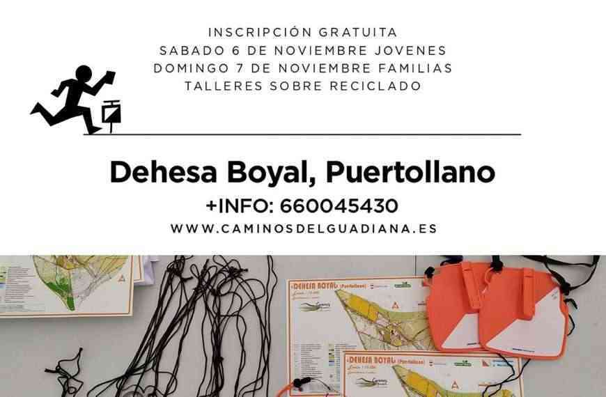 Orientación y reciclaje en la Naturaleza para jóvenes y familias de Puertollano el 6 y 7 de noviembre