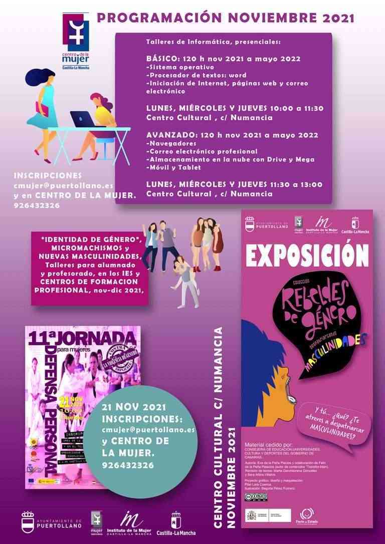 Actividades del 25N en Puertollano bajo el lema “No se nace machista, se llega a serlo. ¡Tú eliges!”