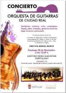 Concierto de la Orquesta de Guitarras de Ciudad Real este 28 de noviembre en el Auditorio Municipal de Puertollano