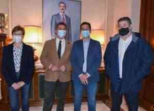 Marciano Sánchez nuevo presidente de la AECC en Ciudad Real fue recibido en el Palacio Provincial