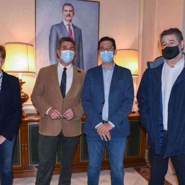 Marciano Sánchez nuevo presidente de la AECC en Ciudad Real fue recibido en el Palacio Provincial