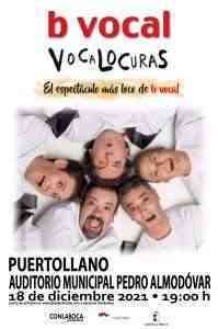 A la venta las entradas del espectáculo “Vocalocuras” que se presentará el 18 de diciembre en Puertollano