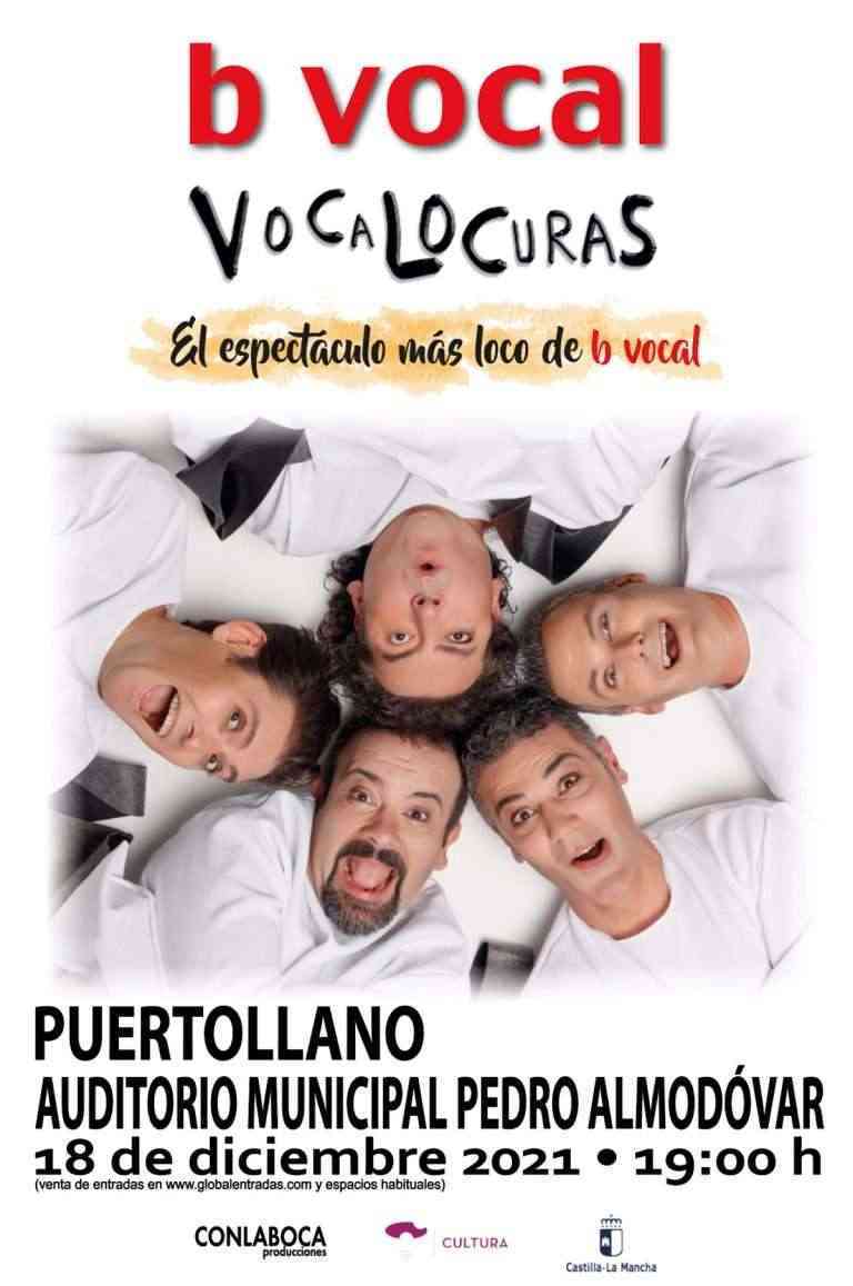 A la venta las entradas del espectáculo “Vocalocuras” que se presentará el 18 de diciembre en Puertollano