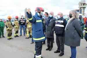 Más de 100 efectivos han participado en el simulacro anual que se ha llevado a cabo en el Complejo Petroquímico de Puertollano