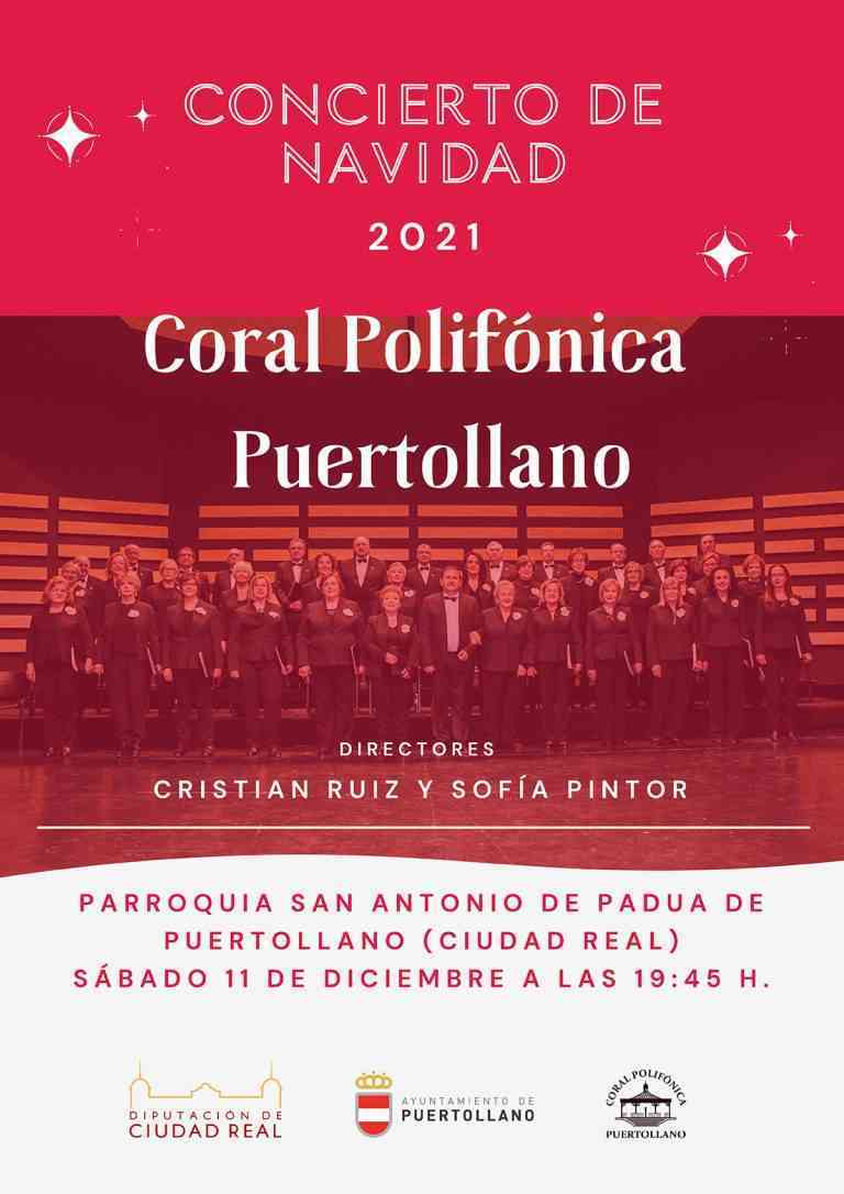 Concierto navideño de la Coral Polifónica de Puertollano este sábado 11 de diciembre