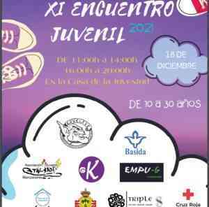 XI Encuentro Juvenil 2021 el 18 de diciembre en la Casa de la Juventud de Manzanares