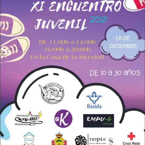 XI Encuentro Juvenil 2021 el 18 de diciembre en la Casa de la Juventud de Manzanares