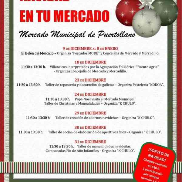 “Navidad en tu mercado” en el Mercado Municipal de Puertollano del 9 de diciembre al 8 de enero