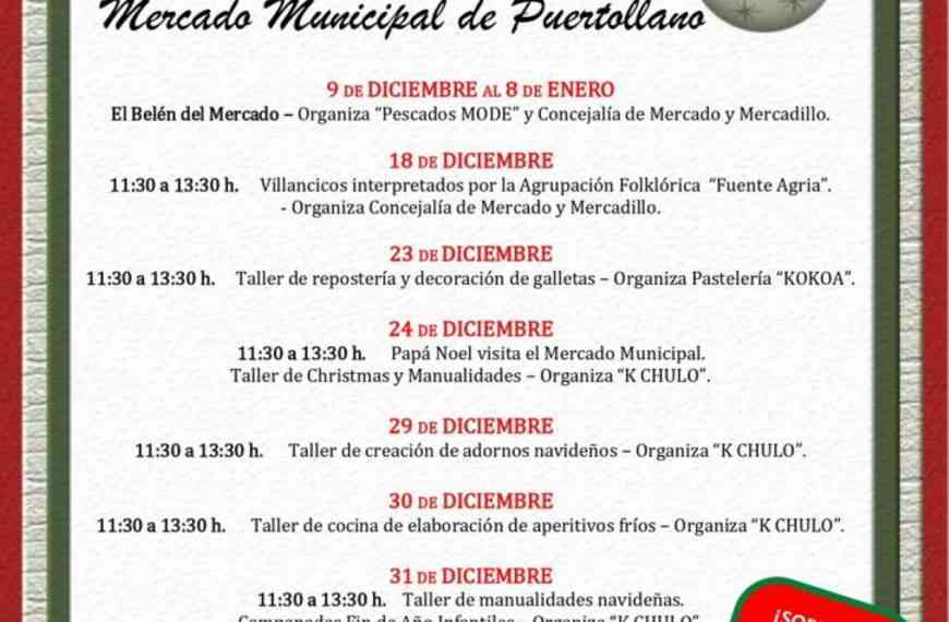 “Navidad en tu mercado” en el Mercado Municipal de Puertollano del 9 de diciembre al 8 de enero