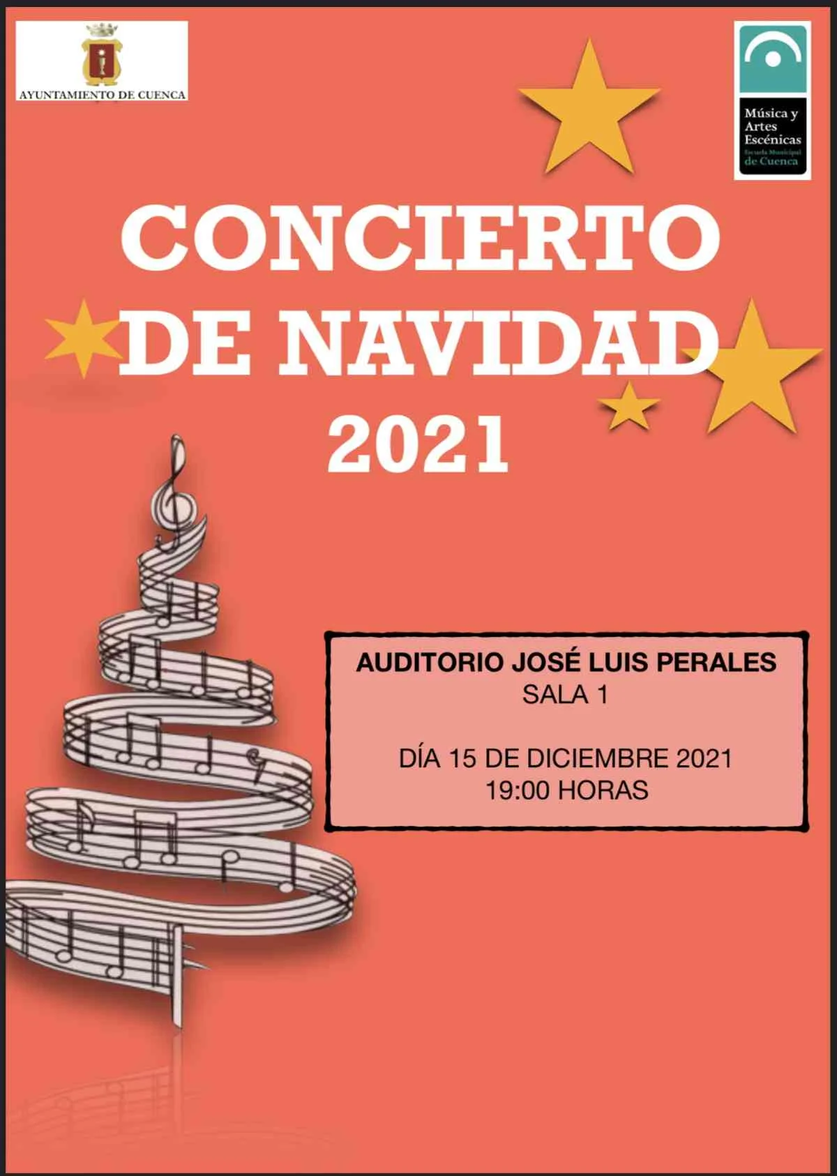 Concierto de Navidad en el Teatro Auditorio “José Luis Perales” de Cuenca el 15 de diciembre