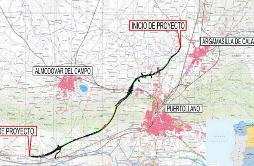 Aprobación inicial del proyecto de la variante norte de la ciudad Puertollano con un presupuesto de 110,17 millones de euros
