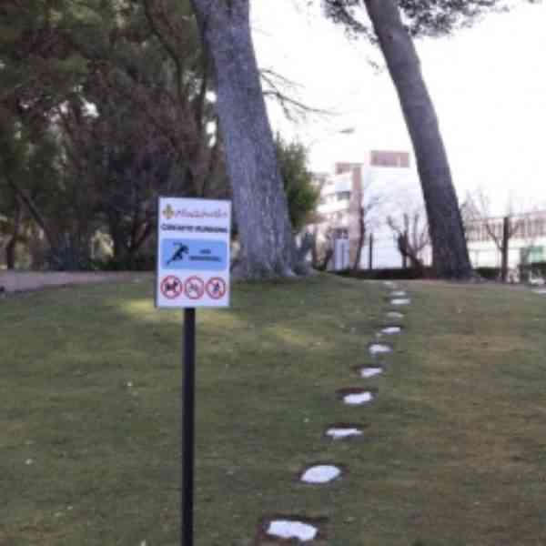 Nuevo circuito de running de 1,3 kilómetros de extensión en el parque Julián Gómez-Cambronero de Manzanares