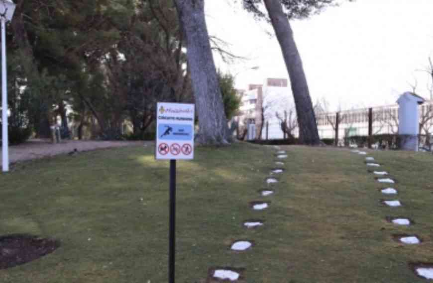 Nuevo circuito de running de 1,3 kilómetros de extensión en el parque Julián Gómez-Cambronero de Manzanares