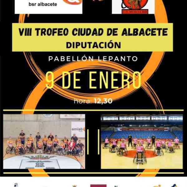 VIII Trofeo de baloncesto en silla de ruedas ‘Ciudad de Albacete-Diputación’ el 9 de enero en el Pabellón de la calle Lepanto