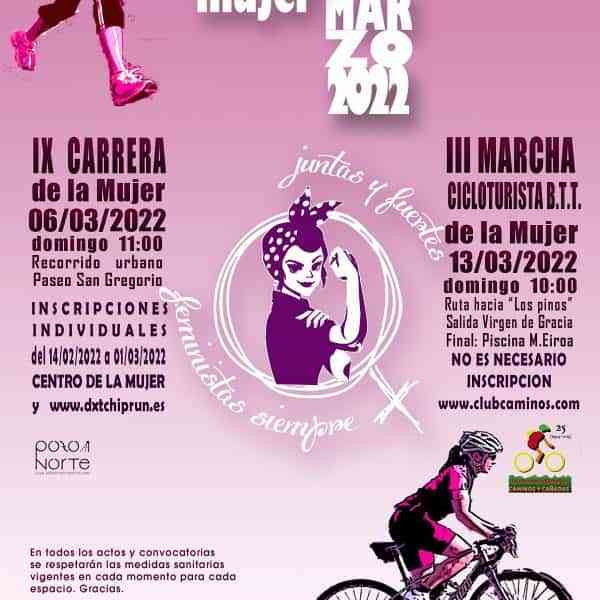 Abierta la inscripción para participar en la IX Carrera de la Mujer de Puertollano que se celebrará el 6 de marzo