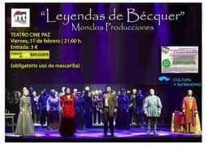 “Leyendas de Bécquer” mañana 11 de febrero a las 21 horas en el Teatro Cine Paz de Miguelturra