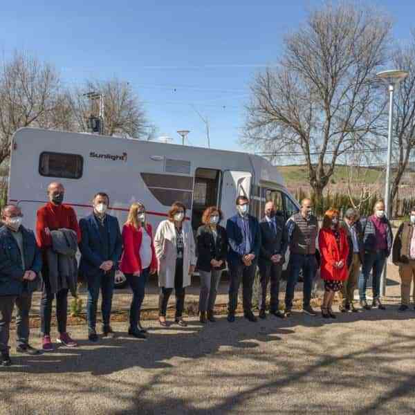 Inaugurada en la pedanía de  Peralvillo una nueva área  de servicio para autocaravanas