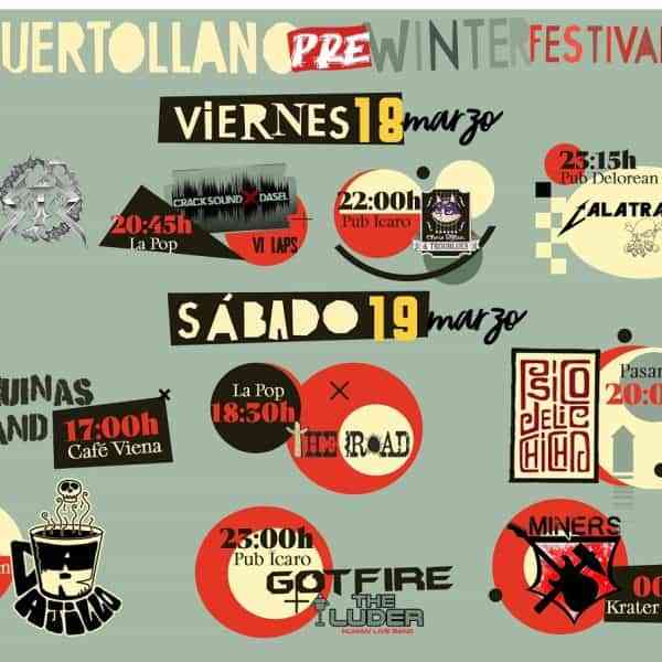 Prewinter Festival en Puertollano los días 18 y 19 de marzo