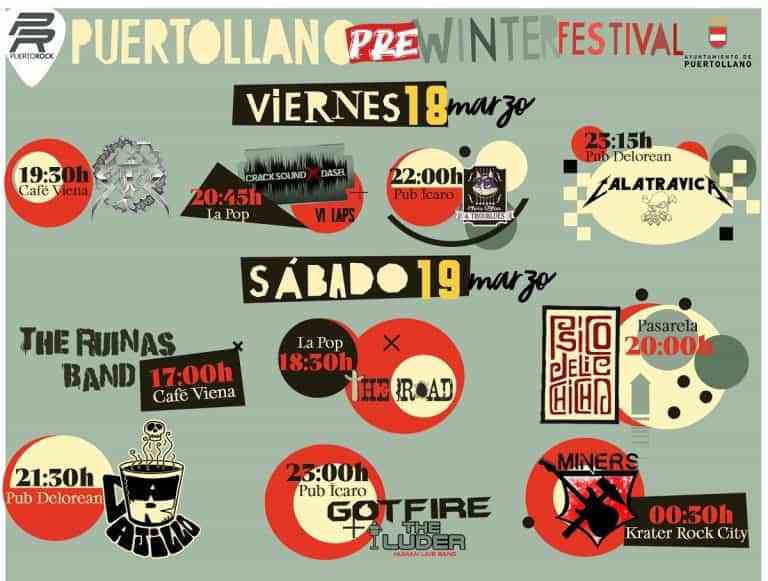 Prewinter Festival en Puertollano los días 18 y 19 de marzo