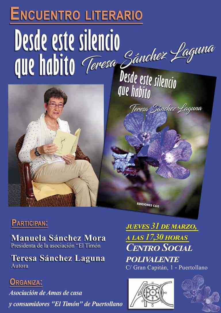 La escritora Teresa Sánchez Laguna protagoniza un encuentro literario con la Asociación de Amas de casa y consumidores «El Timón» de Puertollano