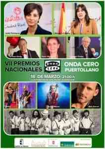 VII Edición de los Premios Nacionales de Onda Cero Puertollano el próximo 18 de marzo en el auditorio municipal