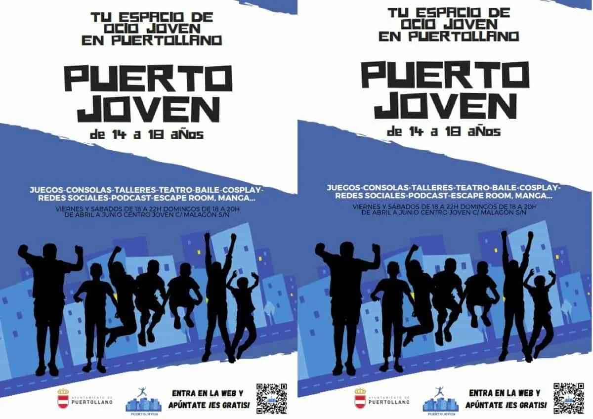 Puerto Joven del 1 de abril al 19 de junio para jóvenes de 14 y 18 años en Puertollano