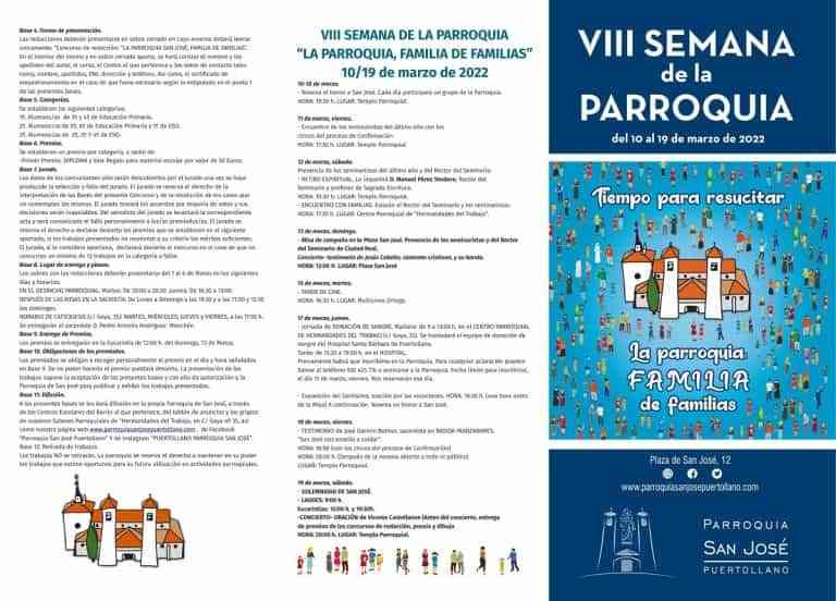 VIII Semana de la Parroquia de San José de Puertollano del 10 al 19 de marzo