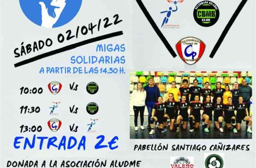 Partido solidario por la distonia realizará el Club Balonmano femenino “Ciudad de Puertollano” este sábado 2 de abril