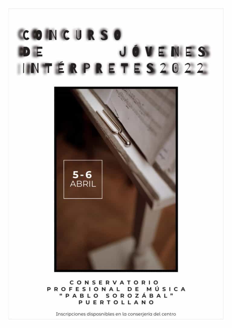 42 aspirantes participarán en el concurso de Jóvenes Interpretes del Conservatorio Pablo Sorozábal de Puertollano el 5 y 6 de abril