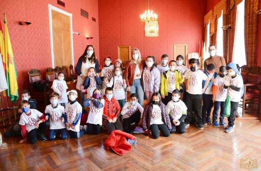 Las clases del 3º curso de primaria del colegio José María Moral de Tomelloso visitaron hoy el ayuntamiento
