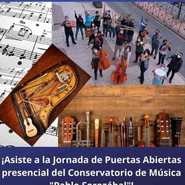 Jornada de puertas abiertas en el Conservatorio de Música Pablo Sorozábal de Puertollano para futuros alumnos el 2 de mayo