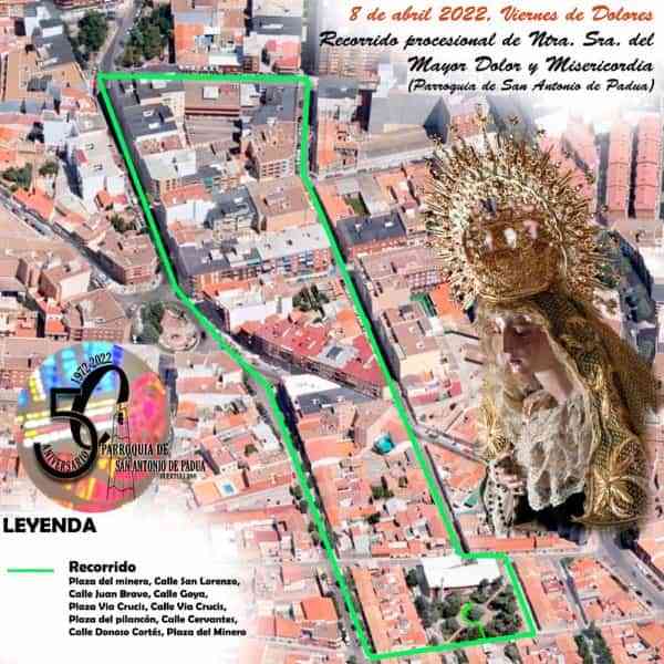 Con la procesión de la Virgen del Mayor Dolor iniciará este fin de semana la Semana Santa 2022 de Puertollano