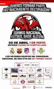 Torneo Nacional Fútbol Base Alevín en Puertollano el fin de semana de feria del 30 de abril al 1 de mayo