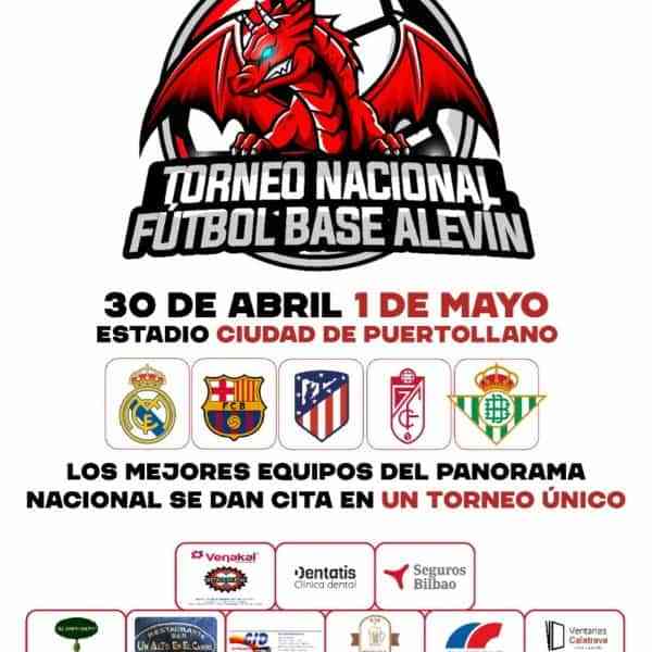 Torneo Nacional Fútbol Base Alevín en Puertollano el fin de semana de feria del 30 de abril al 1 de mayo