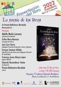 El primer día de la Feria del Libro de Puertollano se presentará “La poesía de los libros” de Vicente Ballesteros Moraleda
