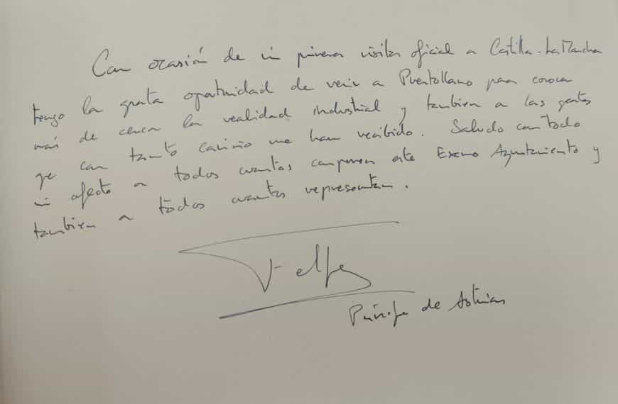Su Majestad el rey Felipe VI visitará Puertollano este viernes 13 de mayo donde firmará el libro de honor de la ciudad