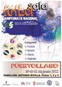 Campeonato Nacional de Fútbol Sala entre el 10 y 12 de junio en Puertollano