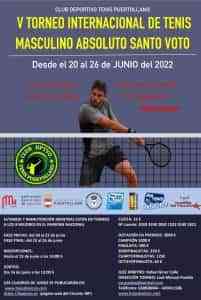 V Torneo Internacional de Tenis Masculino Absoluto “Santo Voto” del 20 al 26 de junio en Puertollano