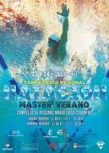 Campeonato Regional de Natación Máster los días 23 y 24 de julio en el complejo María Luisa Cabañero de Puertollano