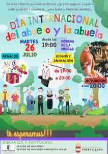 El Día Internacional de los Abuelos y las Abuelas celebrarán los Centros de Mayores Puertollano I y Margaritas Salas el 26 de julio