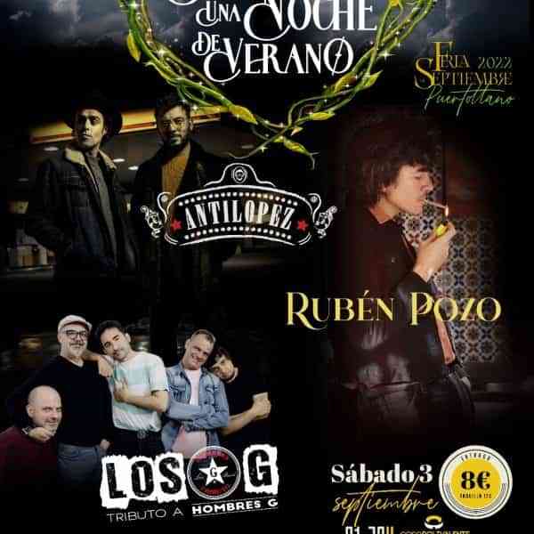 Festival “El sueño de una noche de verano” el 3 de septiembre en Puertollano en el marco de las fiestas de septiembre