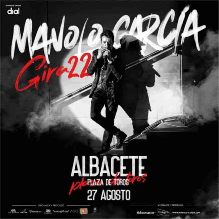 Manolo García y su Gira 2022 el 27 de agosto en la Plaza de Toros de Albacete